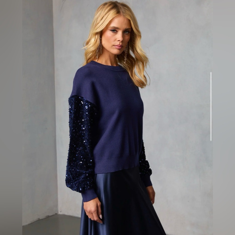 NWOT Sequin Sweater - Picture 5 of 8